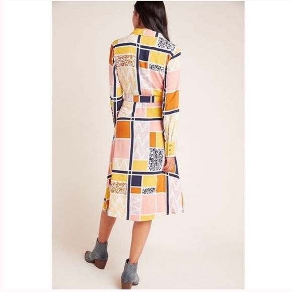 THE ODELLS Nouveau Shirt Dress Geo Print - Picture 3 of 12